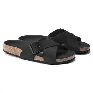 Birkenstock × Black Siena Nubuck Leather EU38 available